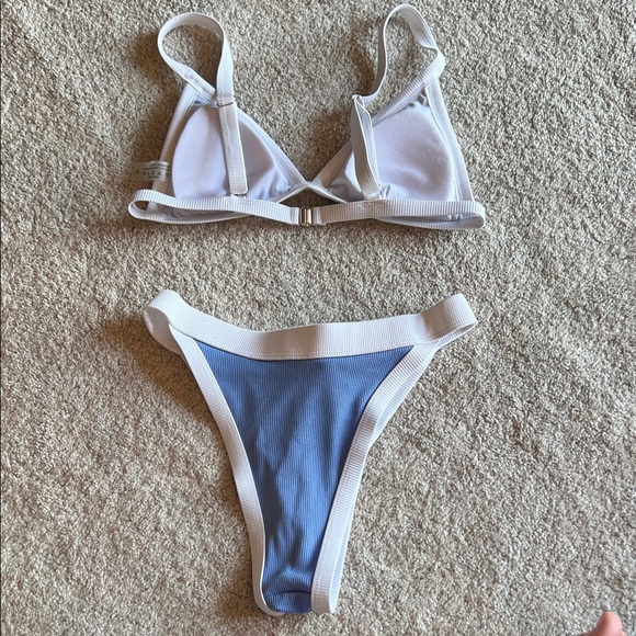 Blue and White Bikini Set - Picture 2 of 4